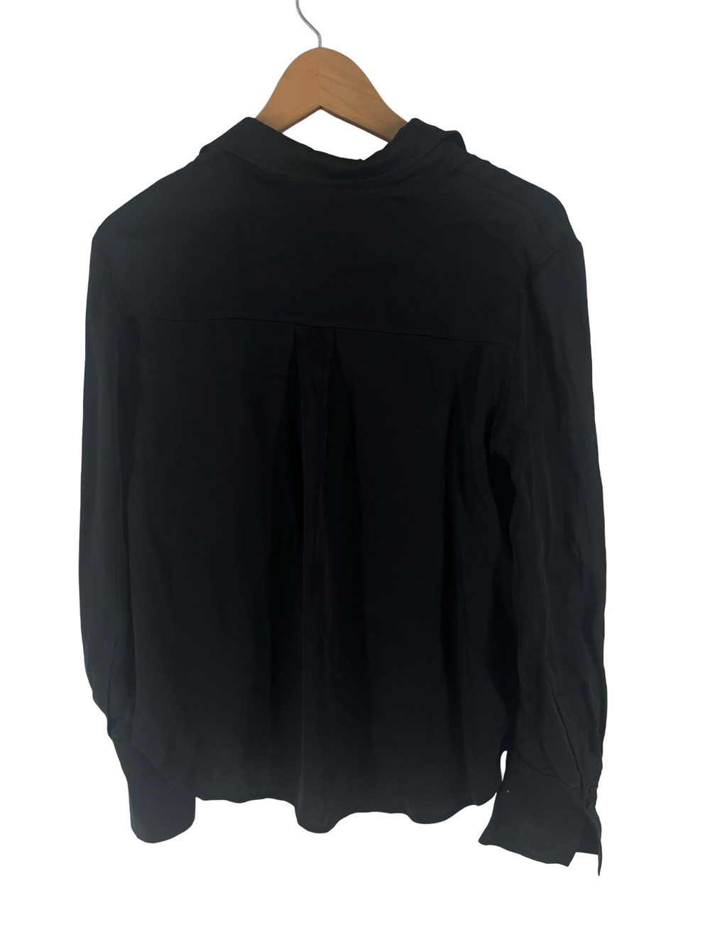 Classic Black Button-Down Blouse - Women - Picture 3 of 9